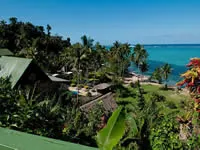 View from the deluxe seaview bure at Crusoe's Retreat