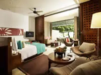 King-bed guest room at Intercontinental Fiji Golf Resort & Spa