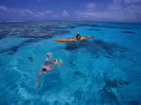 Kayaking and snorkelling at Matava the Astrolabe Hideaway