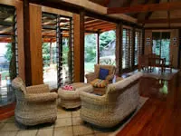 Main bure interior at Matava the Astrolabe Hideaway