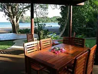 Main deck bure at Matava the Astrolabe Hideaway