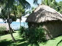 Oceanview bure exterior at Matava the Astrolabe Hideaway