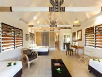 Garden bure interior - Musket Cove Island Resort