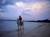 Horseriding on the beach at Natadola Beach Resort