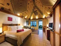 Bure interior at Outrigger Fiji Beach Resort