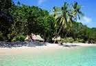 Beachfront Bure from the beach - Qamea Resort & Spa