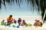 Children play at Treasure Island Resort Fiji