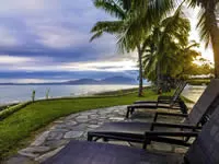 Beach area at Sofitel Fiji Resort and Spa