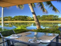 Cafe table at The Terraces Denarau Island