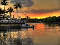 Port sunset at The Terraces Denarau Island