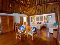 Premium oceanfront bure at Toberua Island Resort